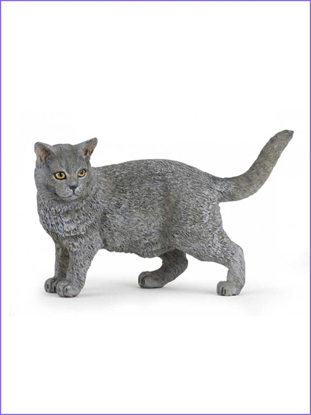 Papo Chartreux Cat Animal Figurine New w/Tag Add-On Item Age 3+